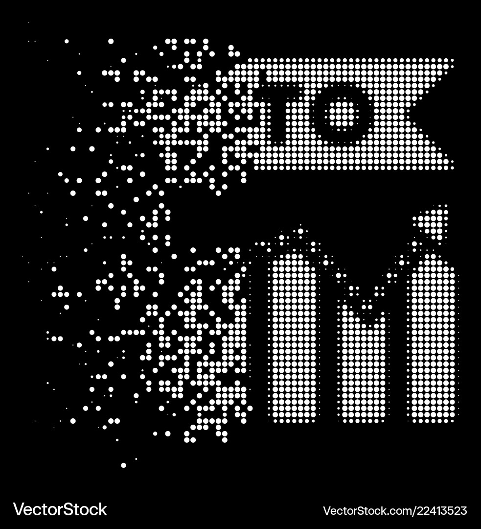 Disintegrating ITO Chart Vector Image