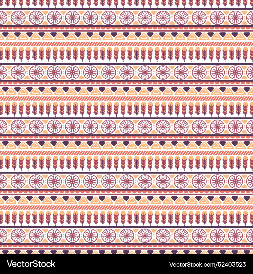 Flat boho pattern design Vector Image