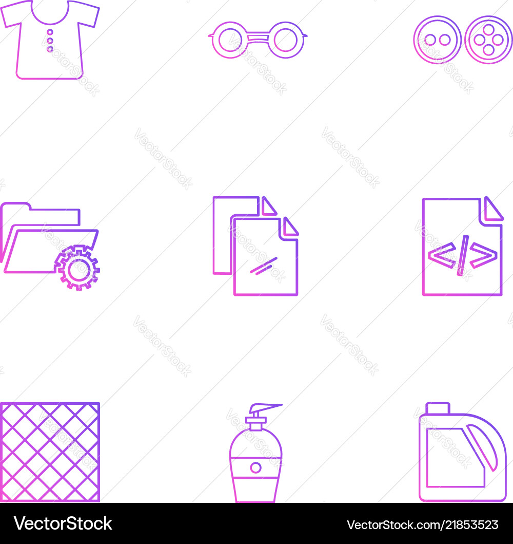 Garmets code folder hardware tools labour vector image