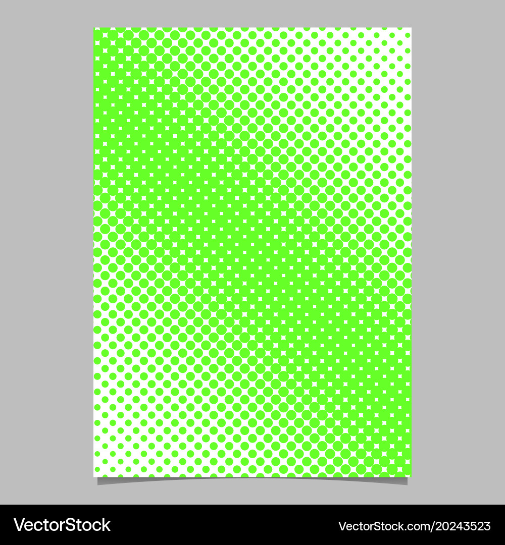 Geometric halftone circle pattern background page vector image