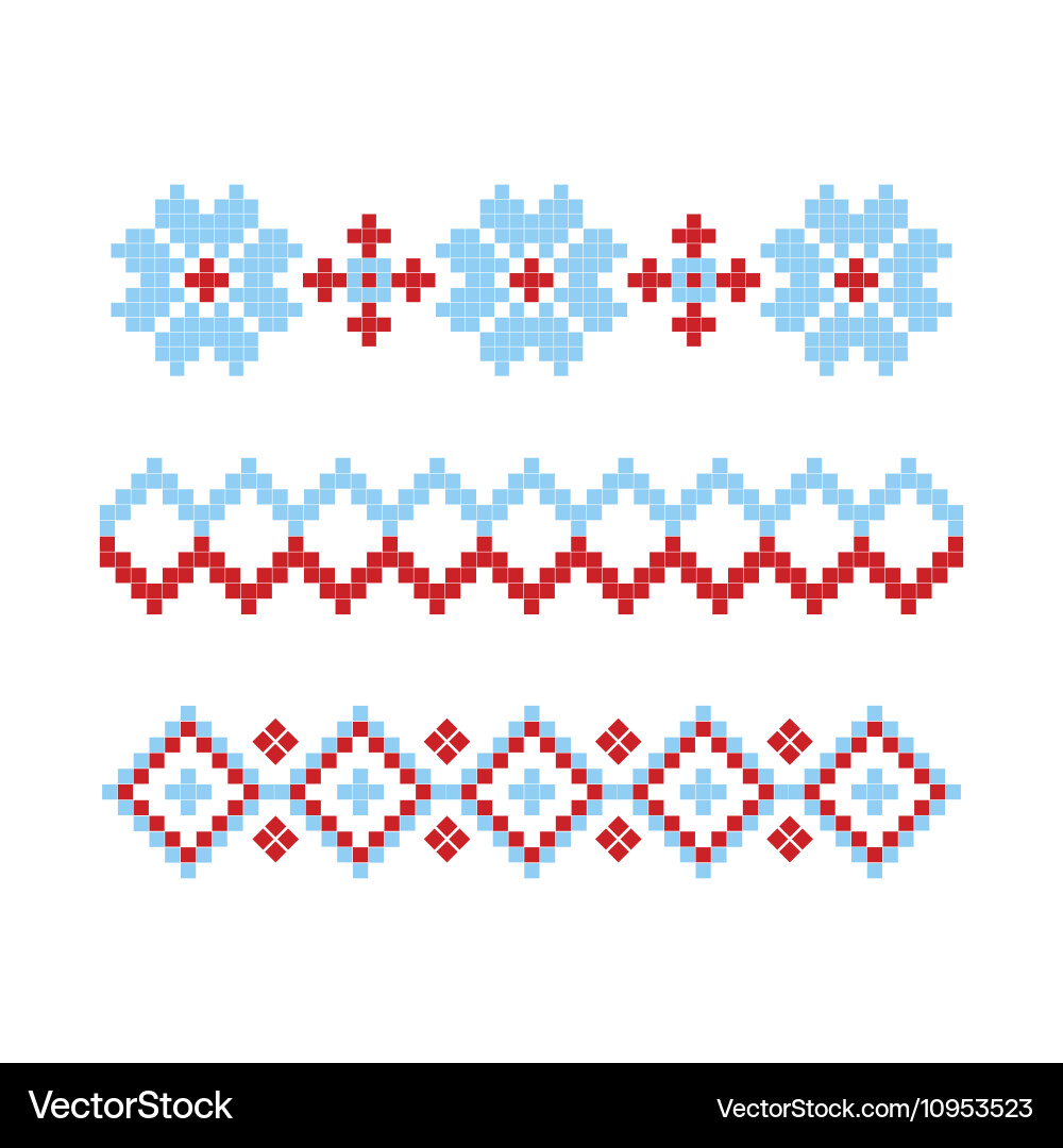 Knitted retro cloth with snowflake element vector image
