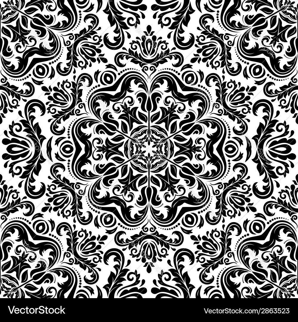 Orient seamless pattern abstract background Vector Image