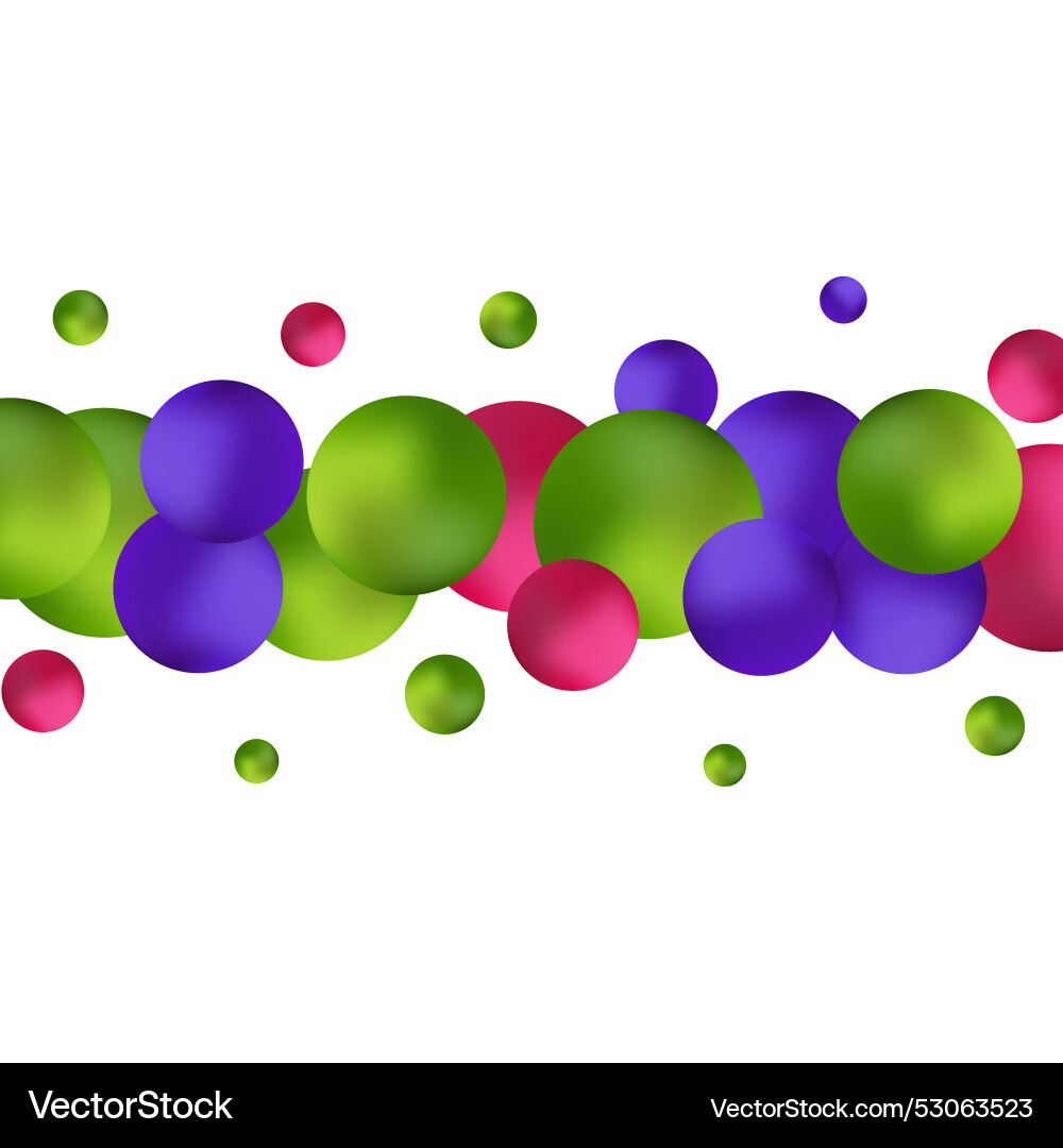 Shiny balls with different size on simple Shiny balls with different size on simple Vector Image