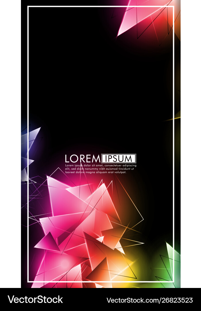 Vertical triangle background abstract composition Vector Image