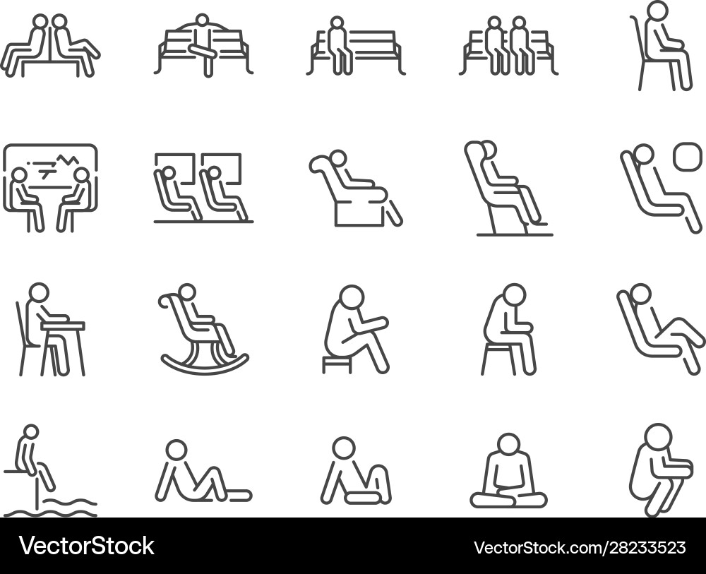 Wait icon set Royalty Free Vector Image - VectorStock