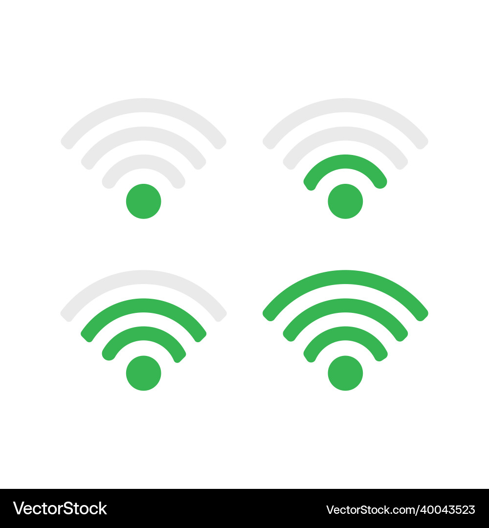 Wifi icon for interface design wlan access Wifi icon for interface design wlan access vector image