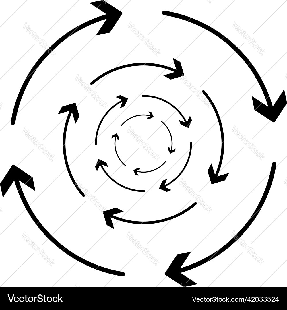 Circular circle arrow element as recycling update Circular circle arrow element as recycling update vector image
