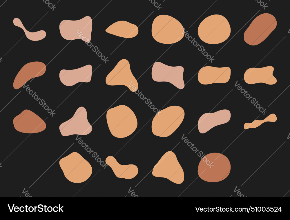 Cute liquid random shape design Royalty Free Vector Image