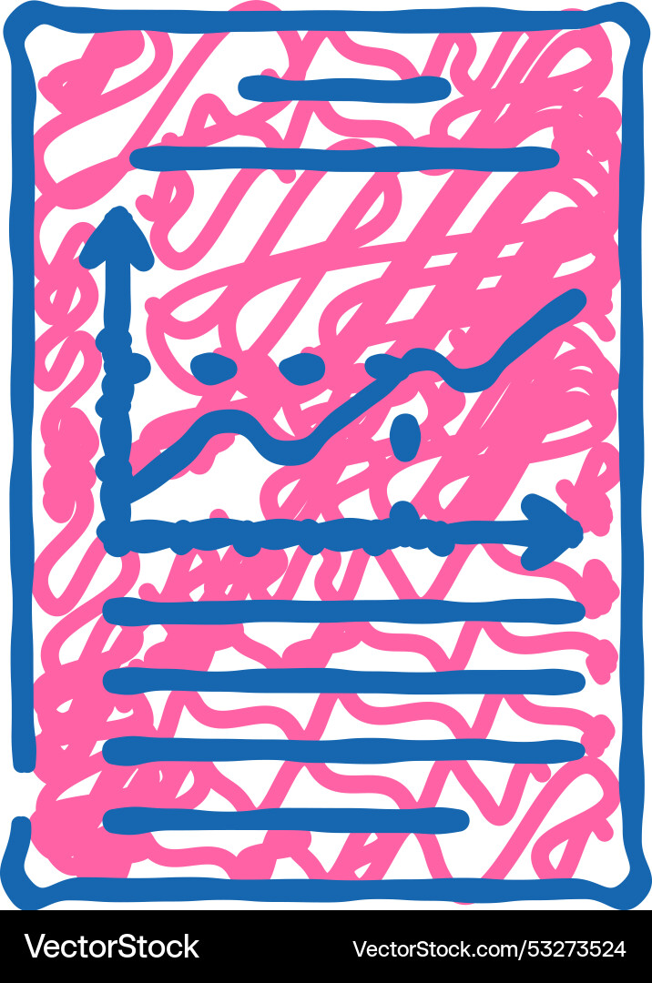 Graph data science icon doodle Graph data science icon doodle Vector Image
