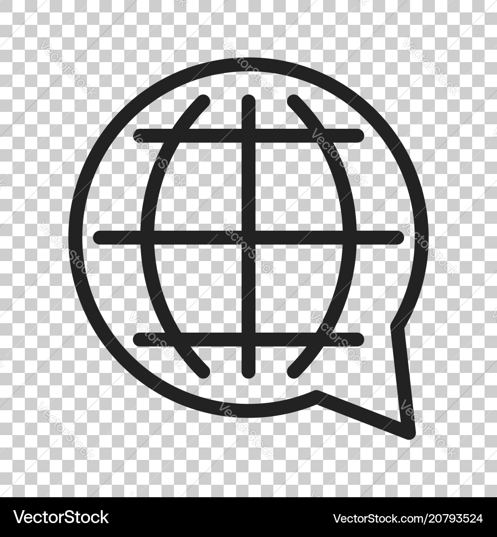 Language Selection Icon vector image