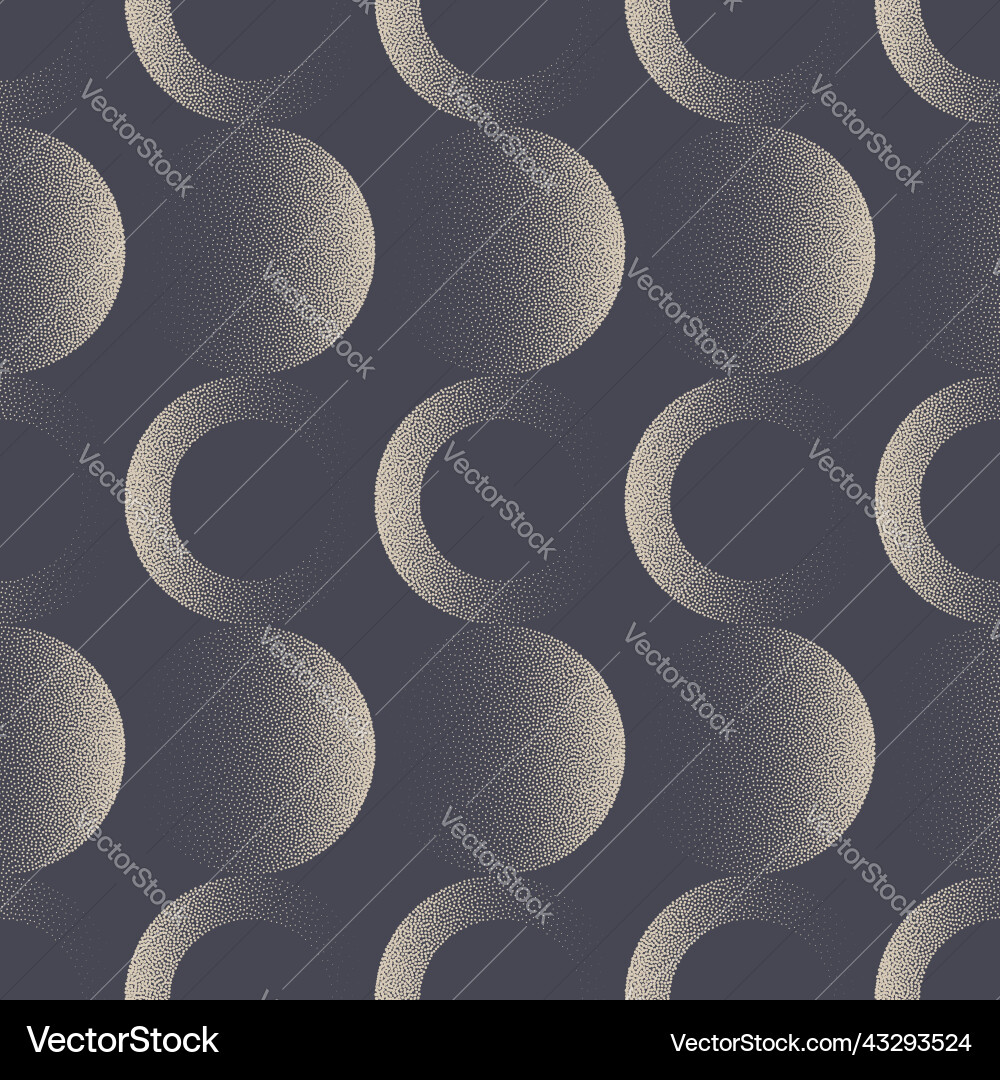 Psychedelic Circles Pattern - 60s Style vector image