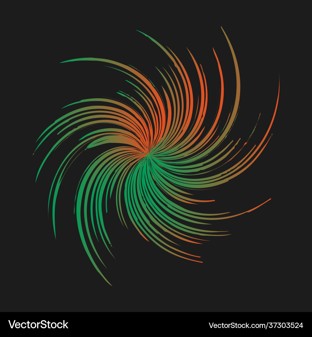 Swirling radial pattern background for swirl Vector Image