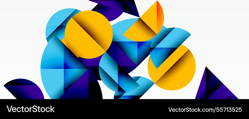 Abstract geometric pattern with intersecting Vector Image