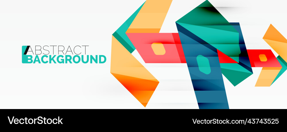 Abstract line and triangle background creative vector image