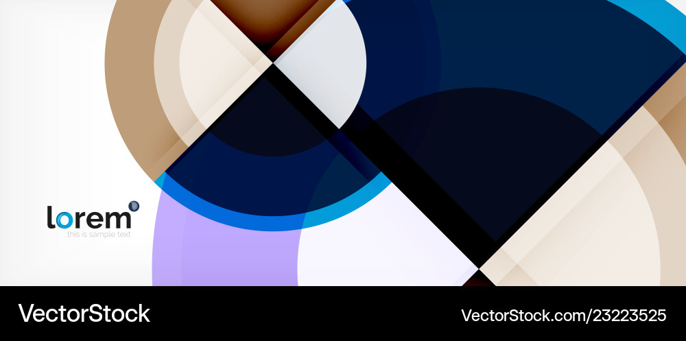 Abstract Round Shapes Background Vector Image