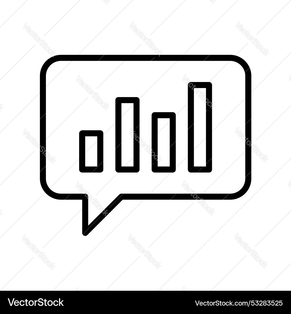 Bubble icon outline style design isolated Vector Image