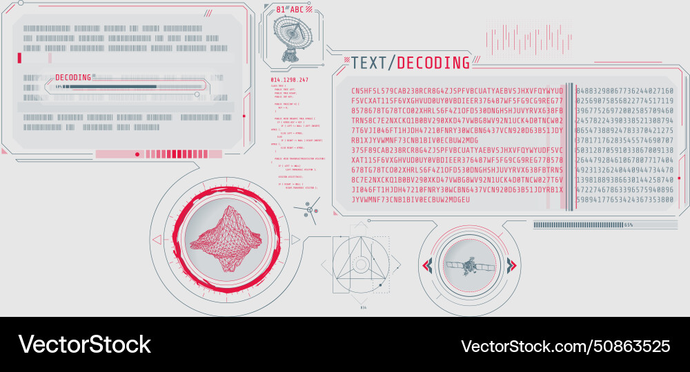 Decoding satellite and radio telescope data about Decoding satellite and radio telescope data about vector image