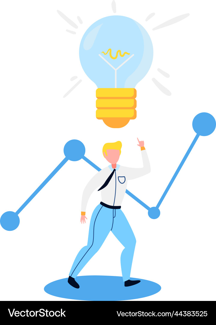Flat accounting concept Royalty Free Vector Image
