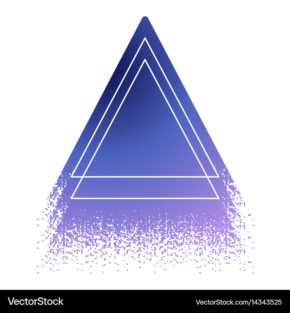 Graphic triangular shape Vector Image