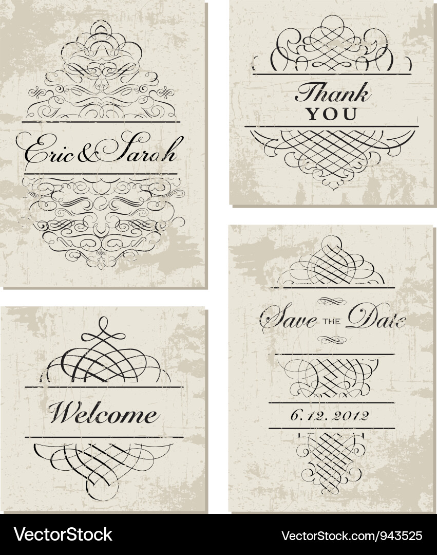 Invitations template vector image
