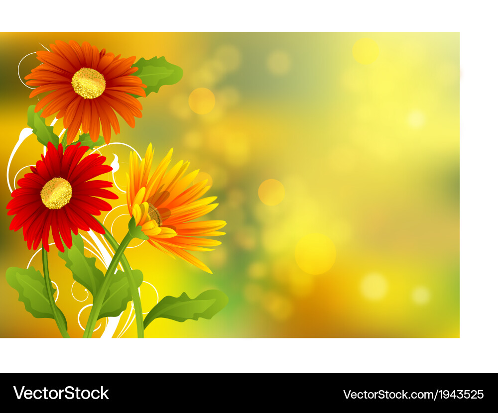 Spring background vector image