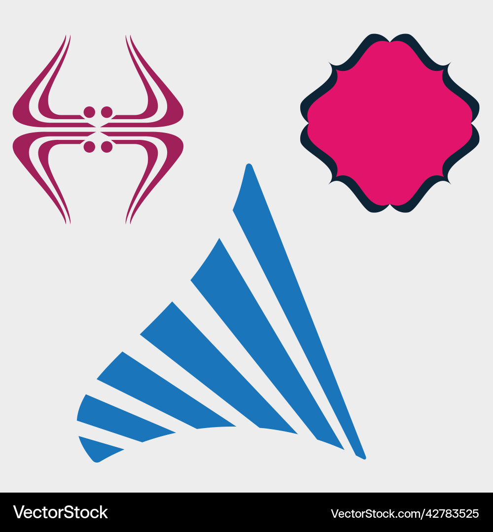 Symbols and objects for your designs Vector Image