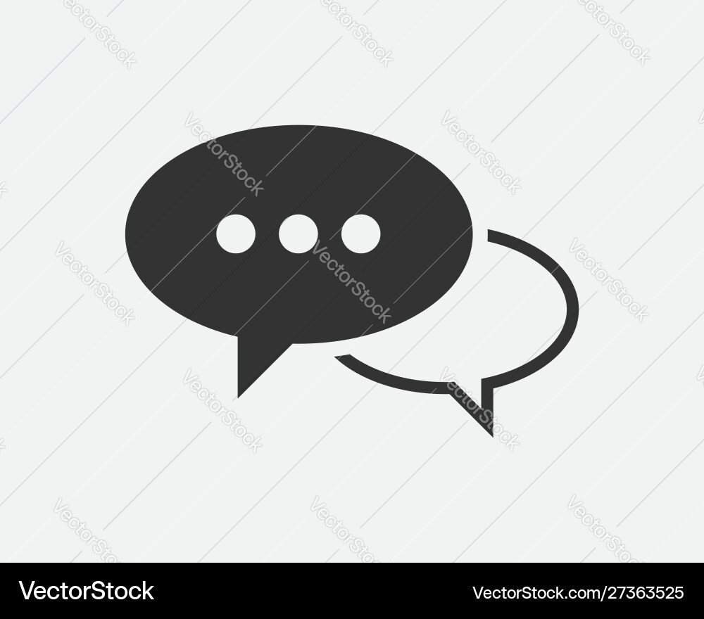 Talk bubble speech icon blank empty bubbles Talk bubble speech icon blank empty bubbles vector image