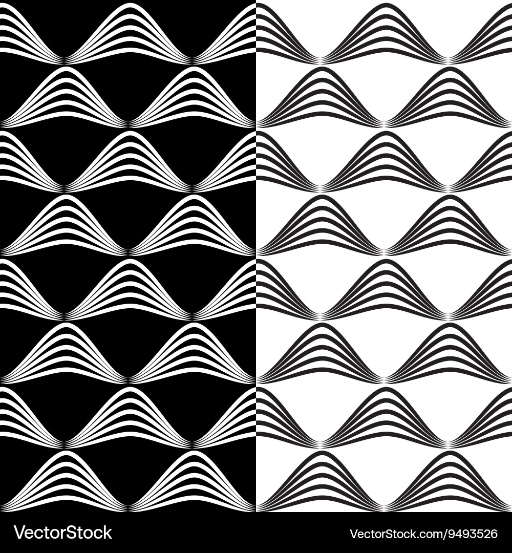 Abstract seamless patterns background set Vector Image