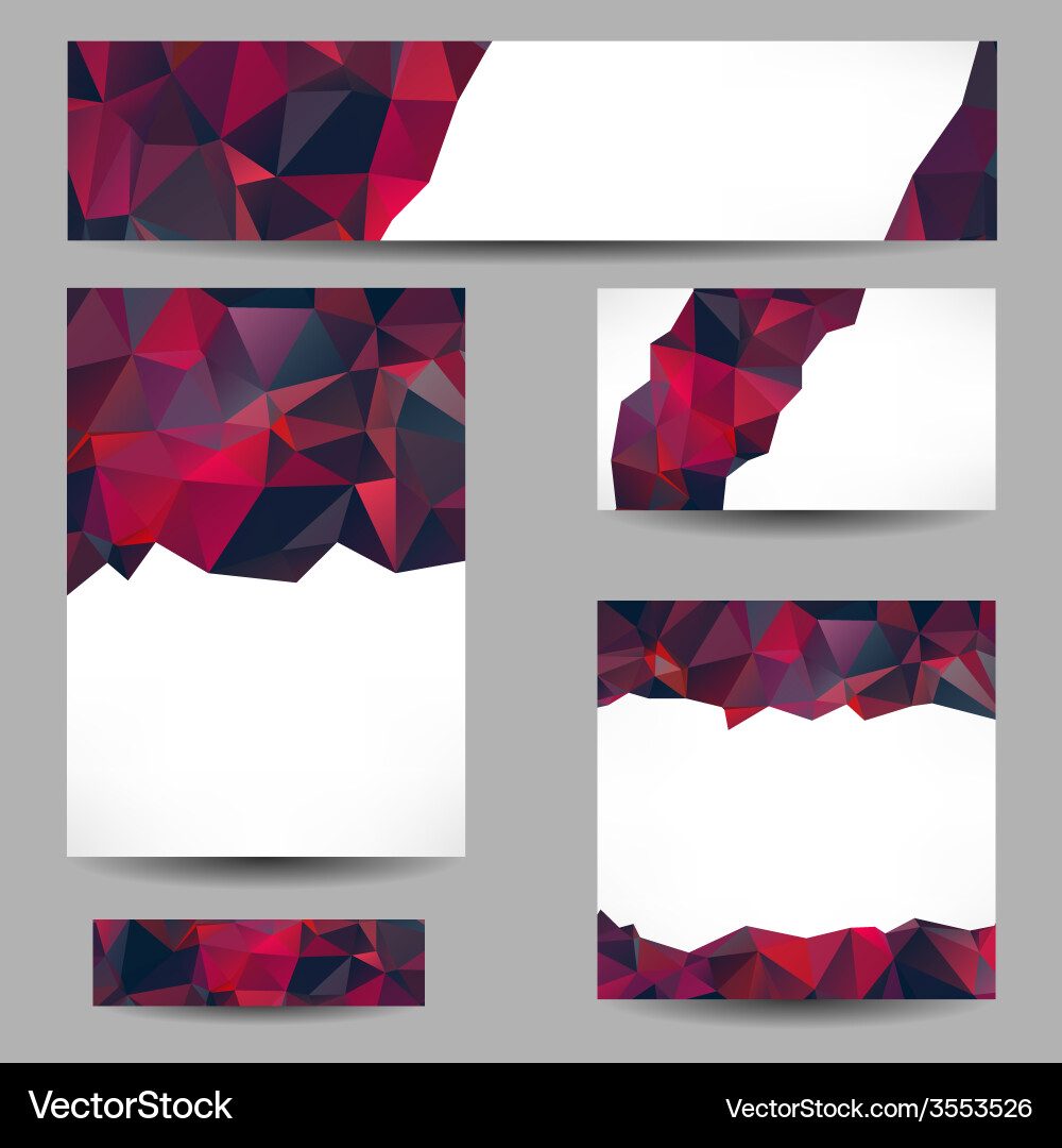 Backgrounds with abstract triangles vector image