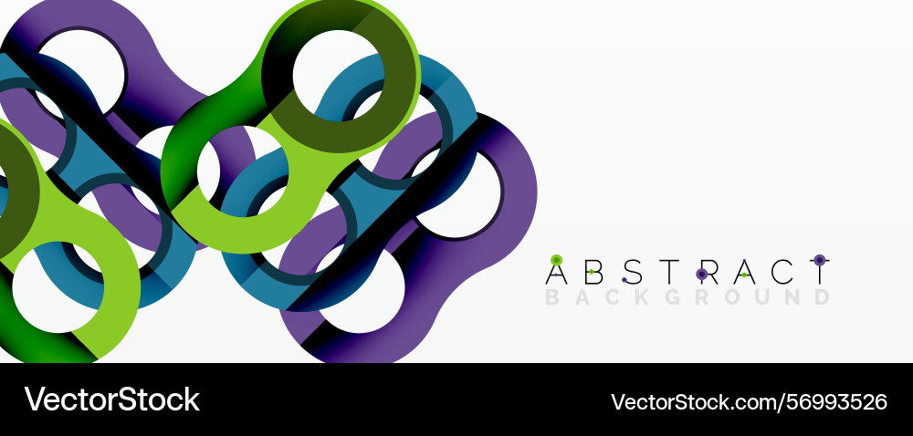 Bright colorful loops create modern abstract Bright colorful loops create modern abstract vector image