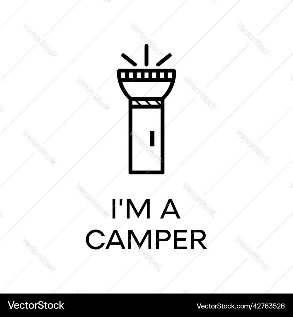 Emblem with linear style text vector image