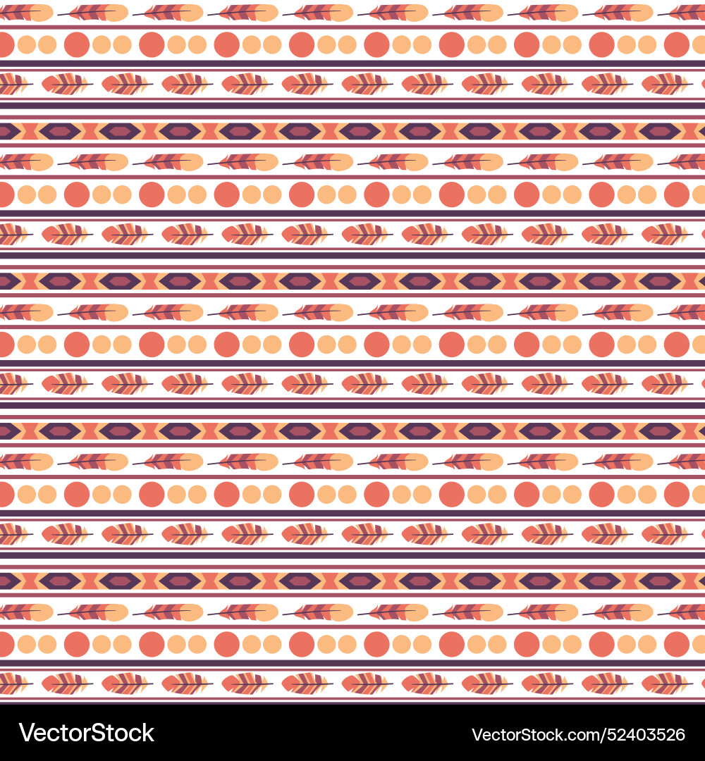 Flat boho pattern design Vector Image