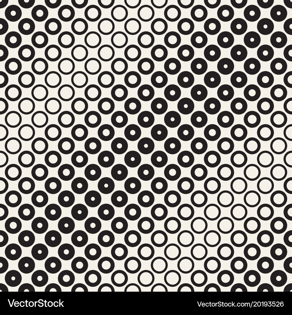 Halftone circles seamless pattern abstract Vector Image
