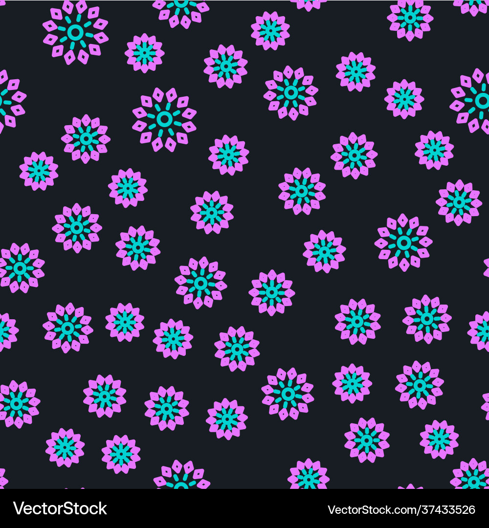 Line firework icon isolated seamless pattern Vector Image