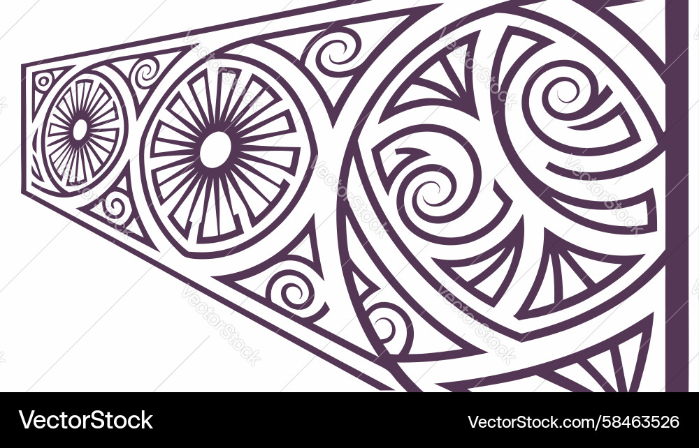 Ornate Circular Border Pattern Vector Image