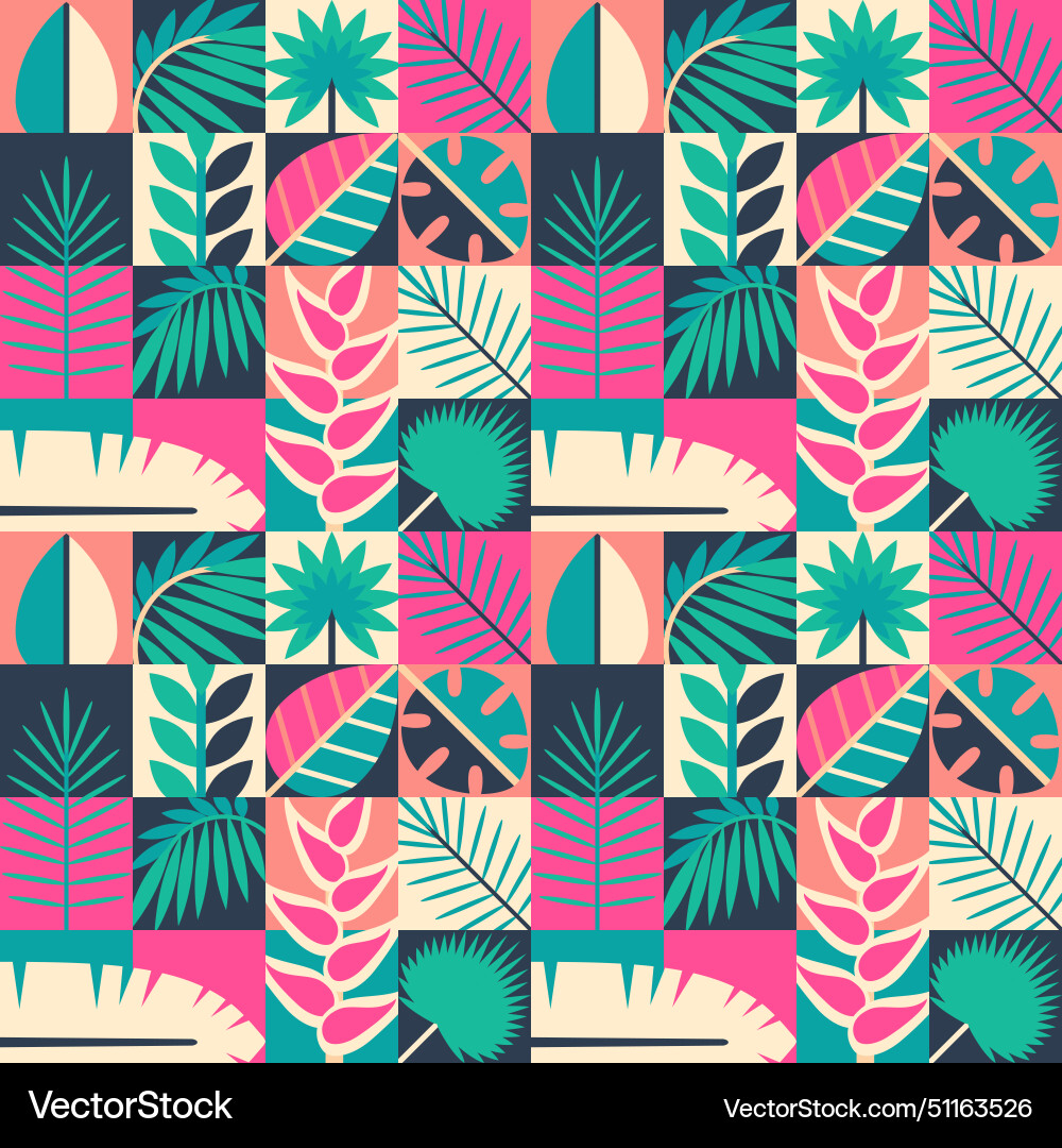 Set of three summer seamless patterns vector image