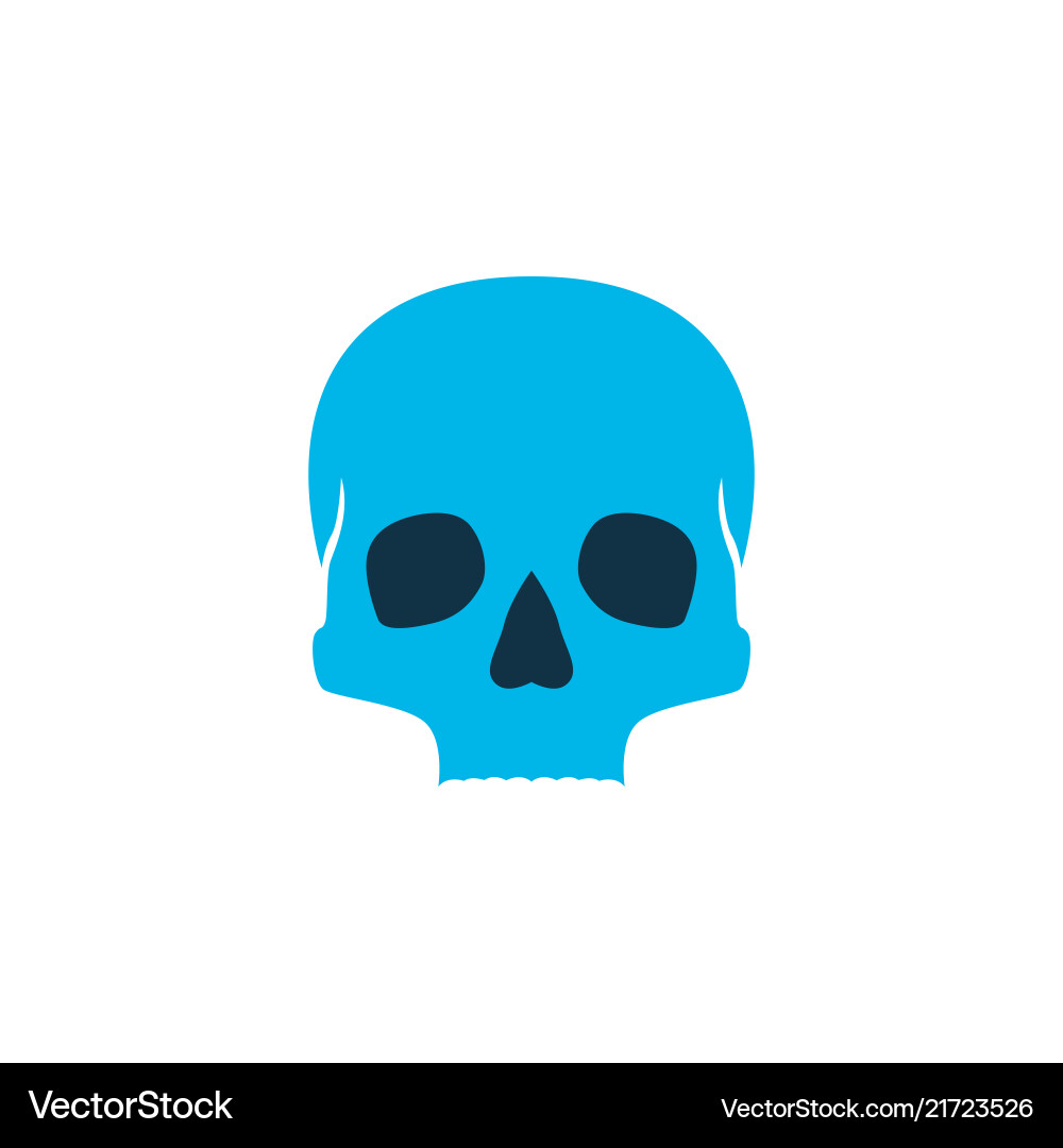 Totenkopf-Symbol farbiges Symbol Premium-Qualität Totenkopf-Symbol farbiges Symbol Premium-Qualität vektorbild