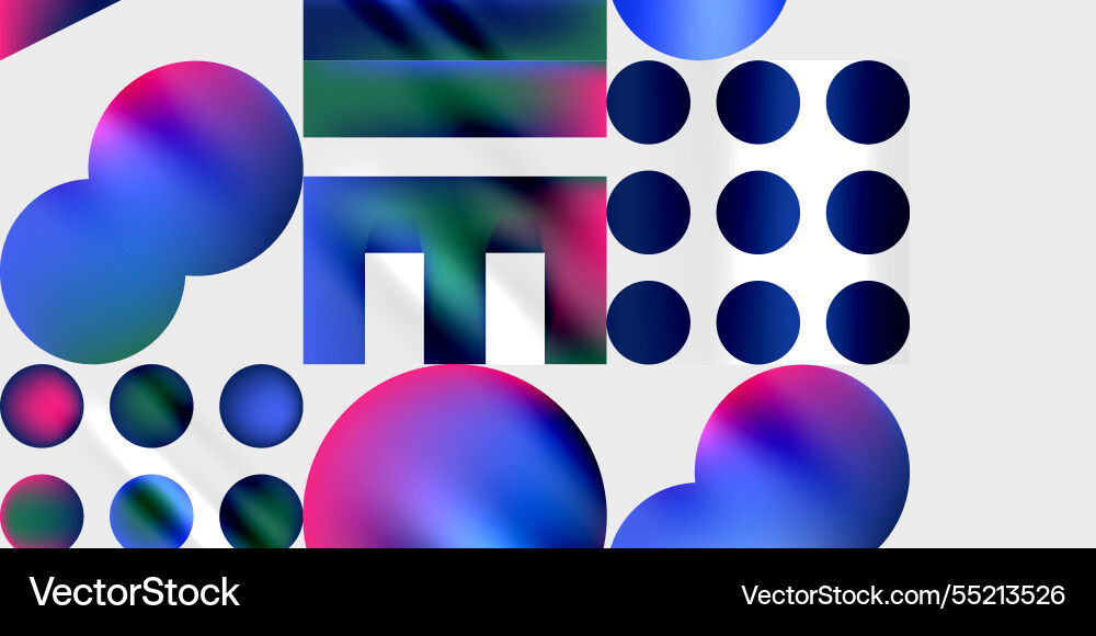 Triangles circles squares rectangles design Vector Image