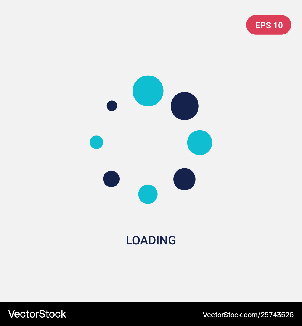 Two color loading icon from ui concept isolated Two color loading icon from ui concept isolated vector image