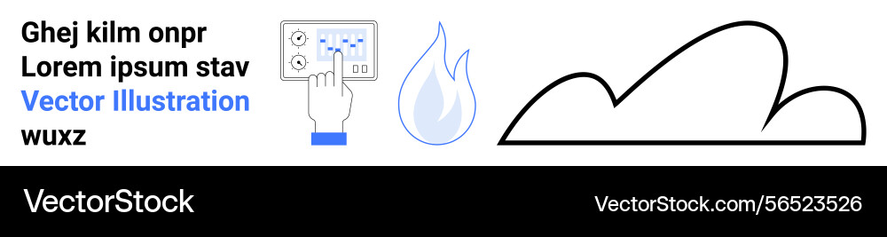User interacting with smart control panel Vector Image