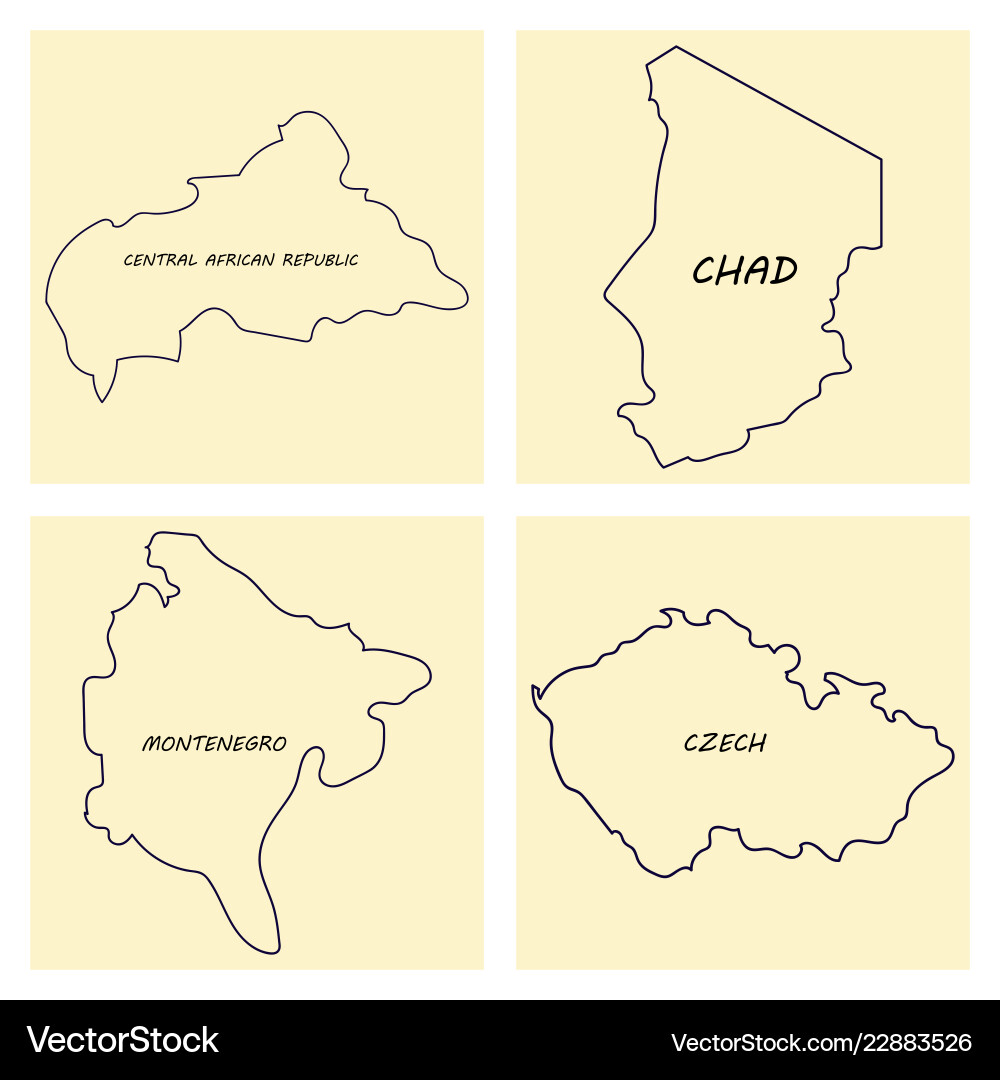 World Map - Countries and Continents Royalty Free Vector
