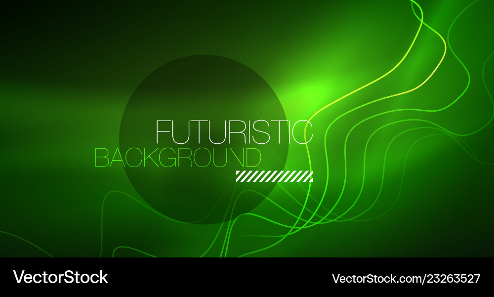Abstract shiny glowinng color wave design element Vector Image
