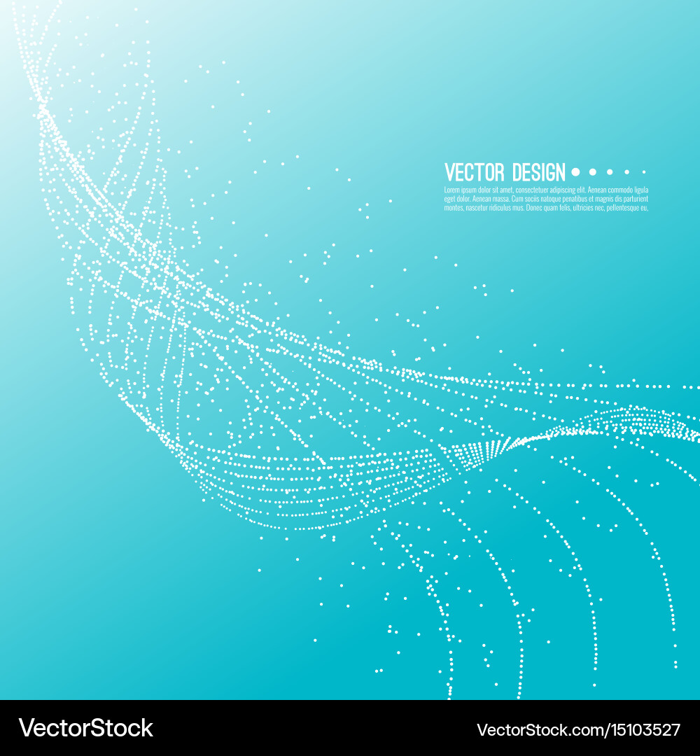 Abstract Technical Stream vector image