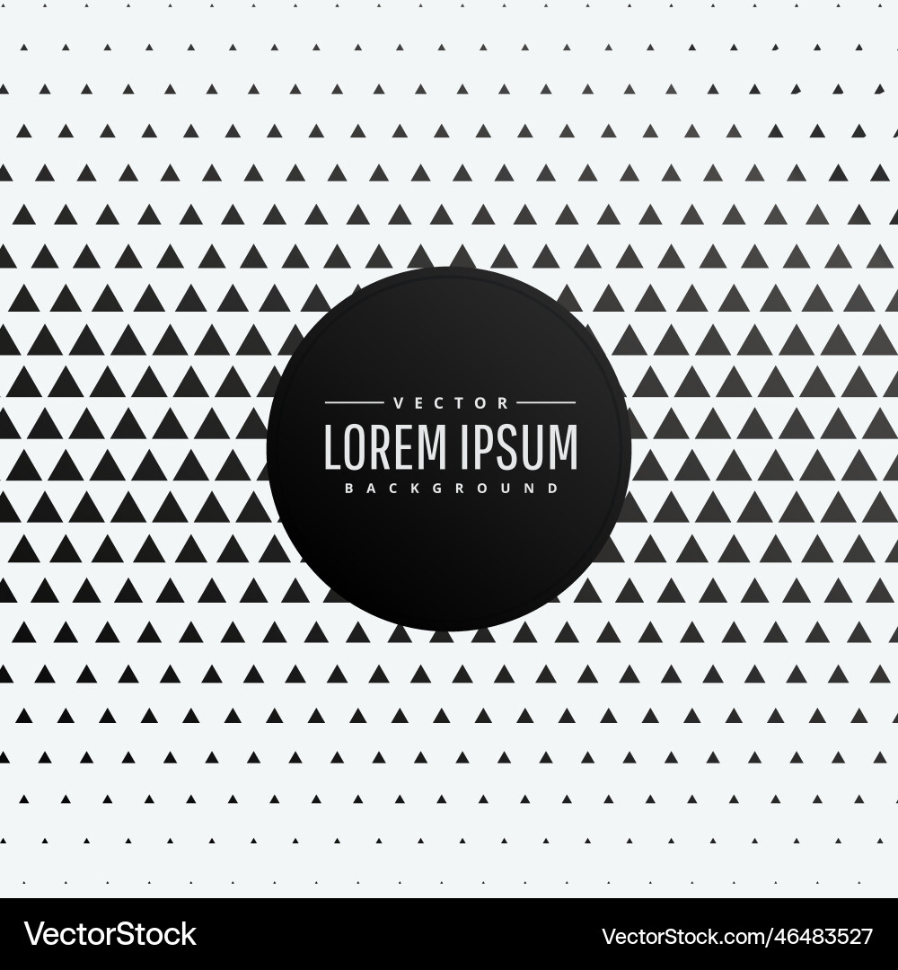 Abstract triangle halftone background Vector Image