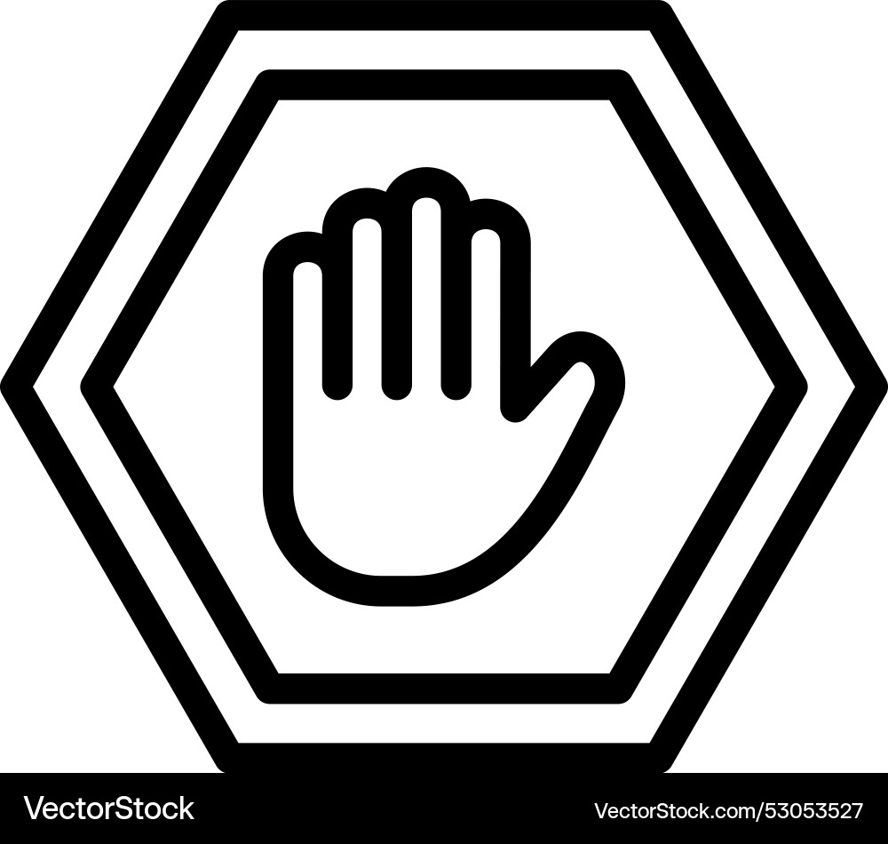Ad block icon design Vector Image
