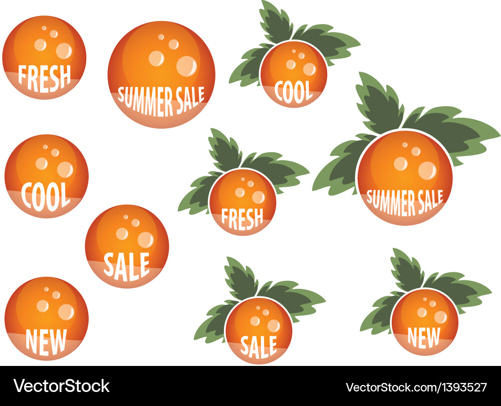 Button set vector image