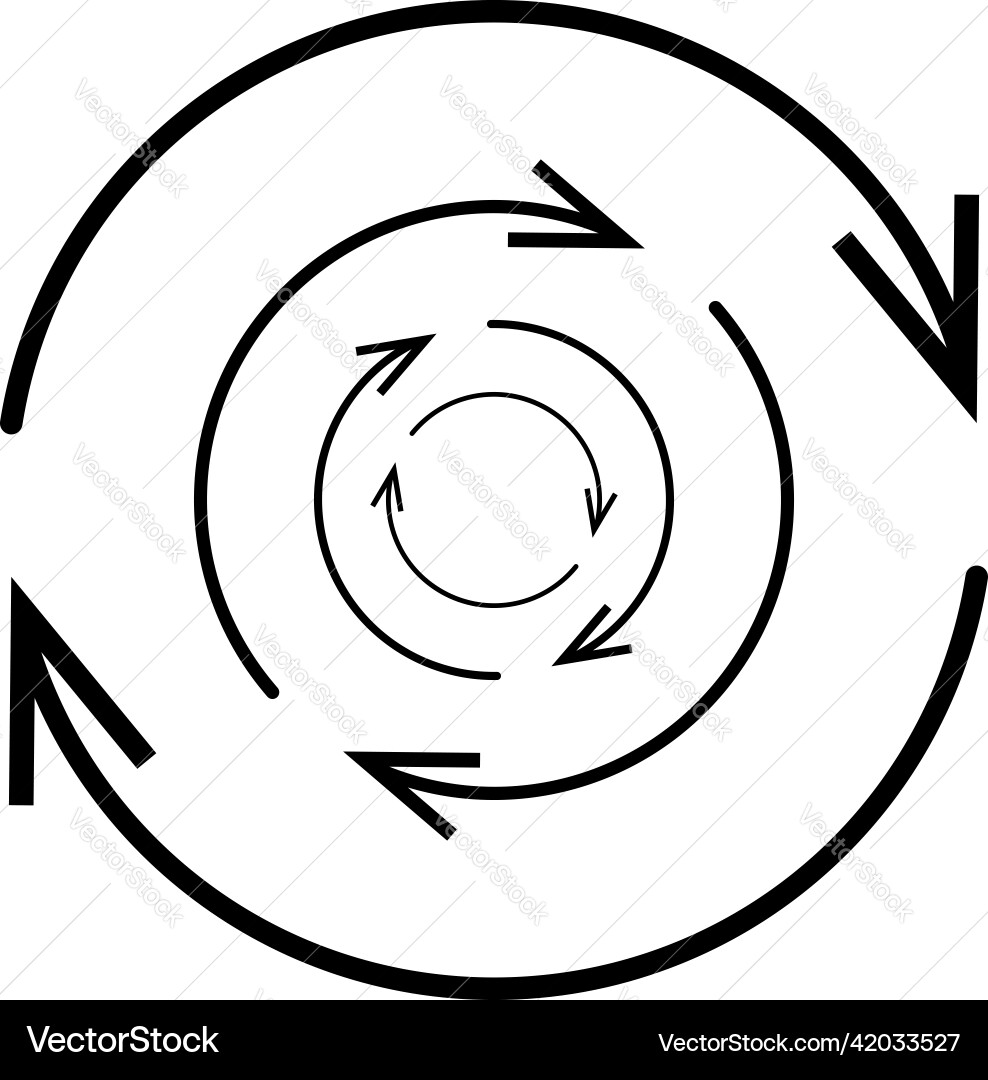 Circular circle arrow element as recycling update Circular circle arrow element as recycling update vector image