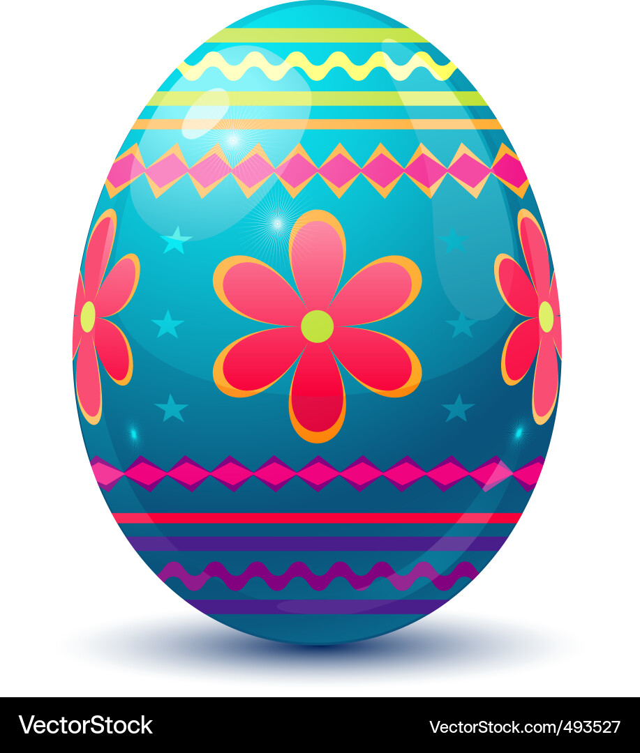 Easter egg vector image