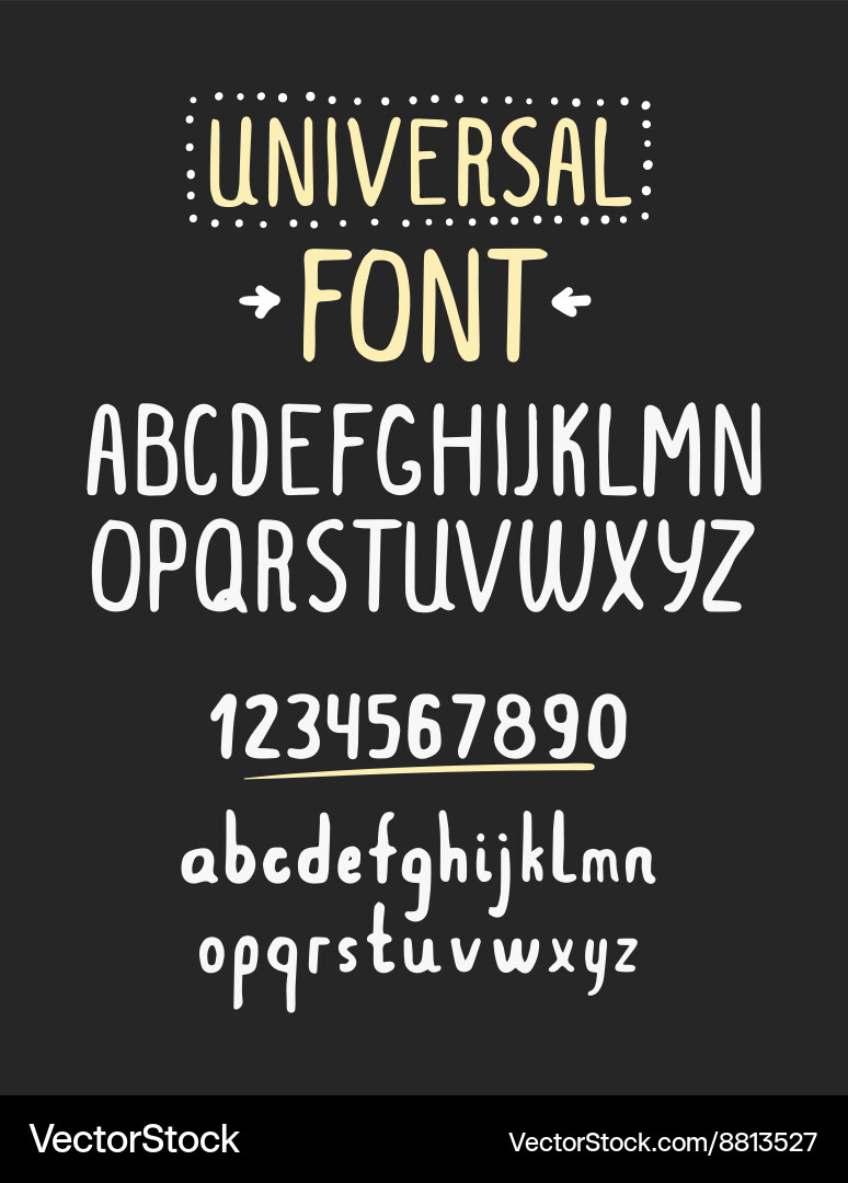Elegant Line Alphabet Font vector image