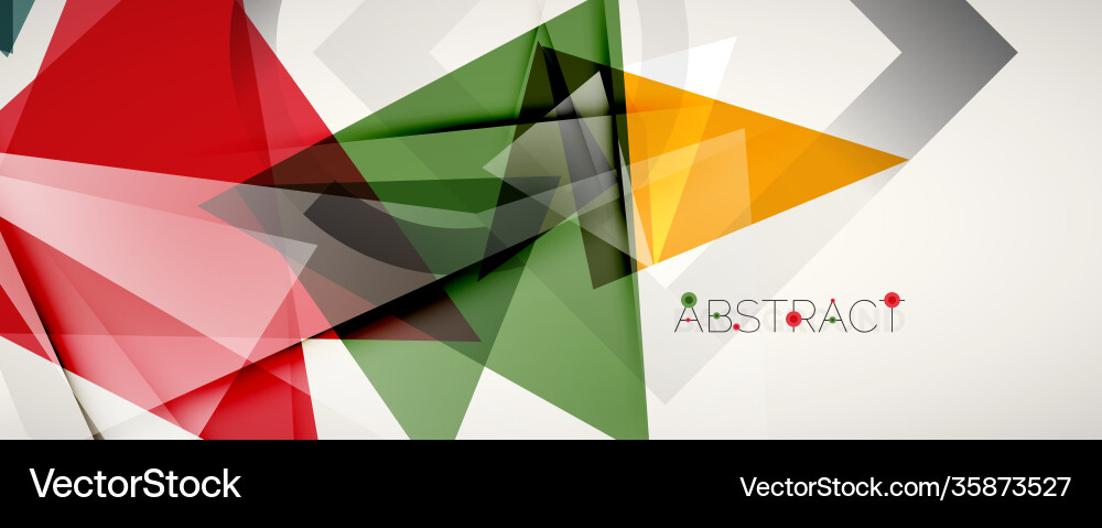 Geometric abstract background color triangle Geometric abstract background color triangle vector image